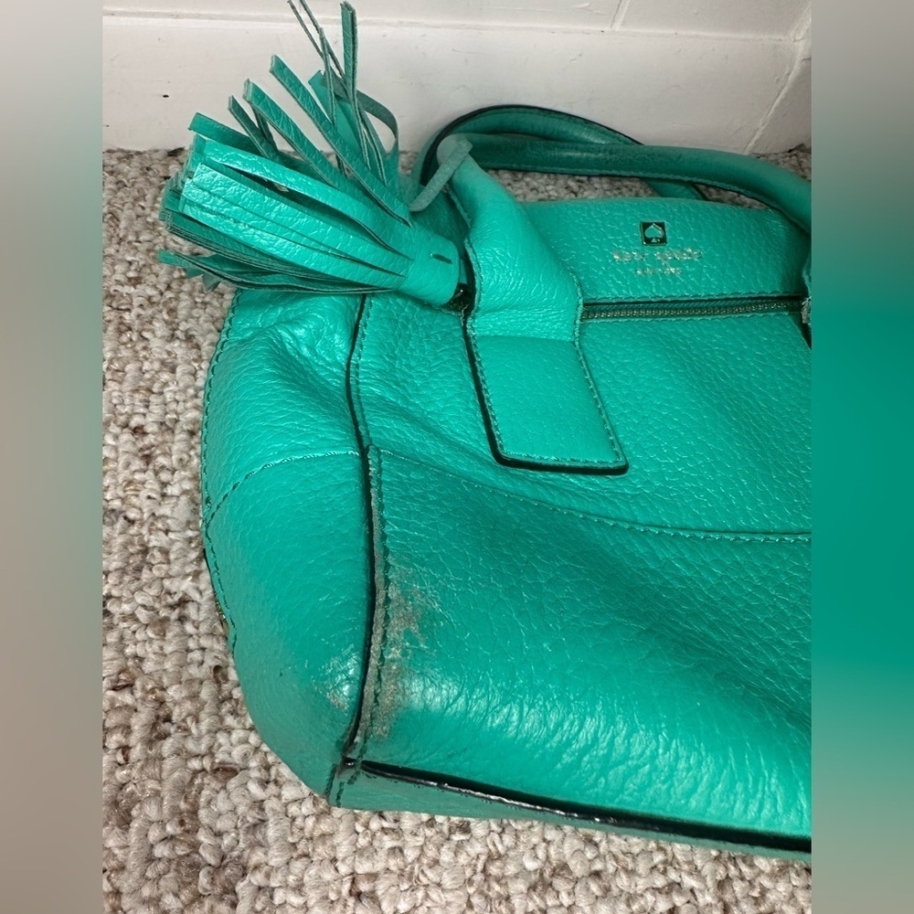 Kate Spade Teal Satchel Bag or hand bag - Picture 7 of 10